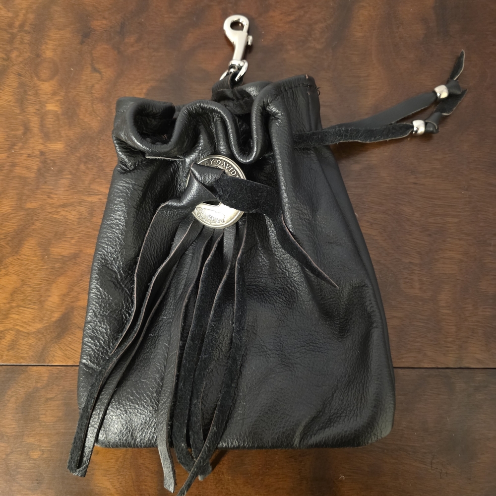 Harley-Davidson Black Leather Pouch
